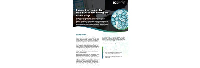 Improved cell viability for multi-day cell-based microplate reader assays