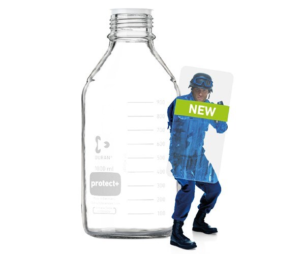 DURAN™ protect+ Safety Coated Bottles